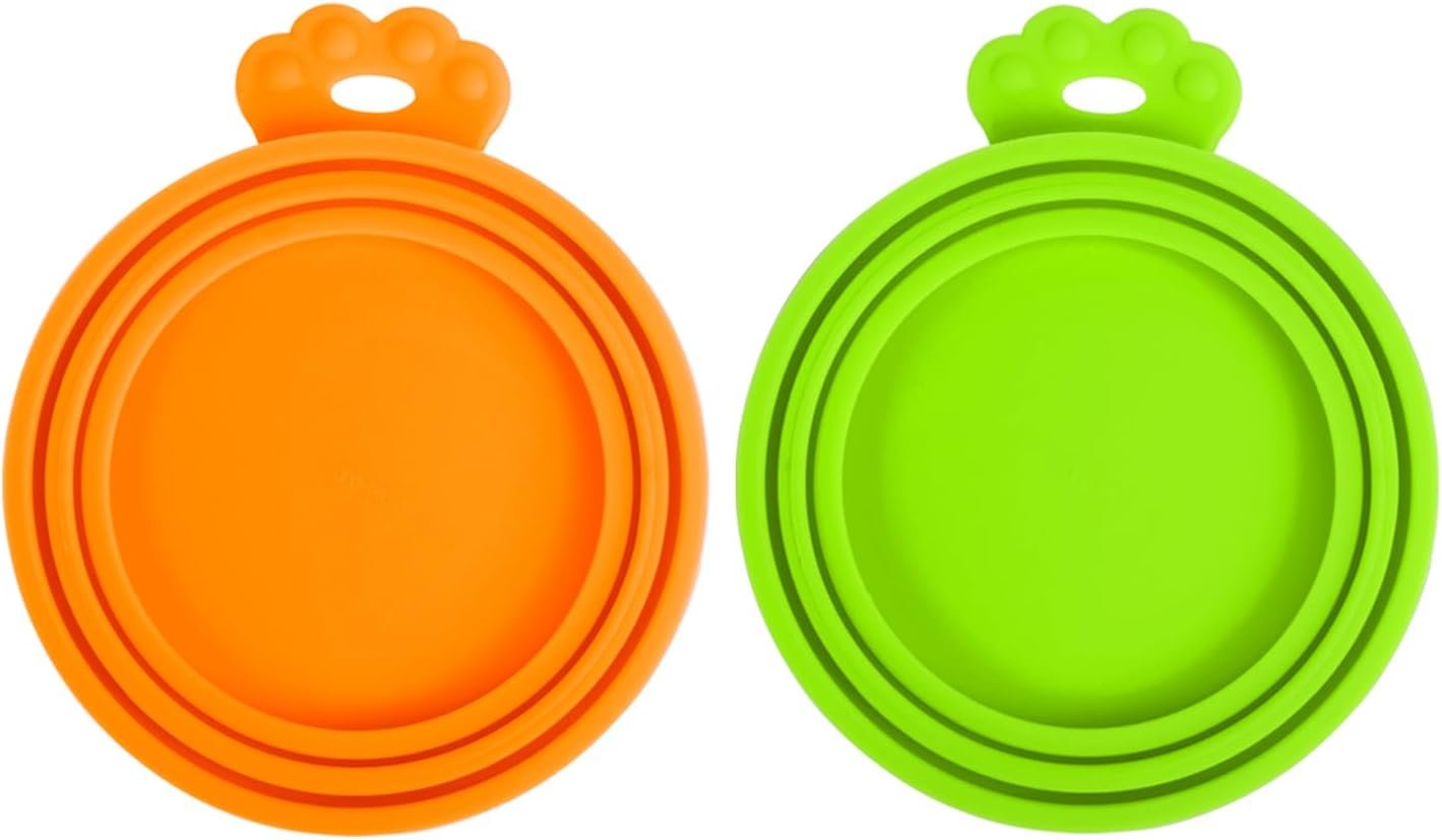 PetBonus 2 Packs Pet Food Can Covers Lids, Universal Size for Dog Cat Food