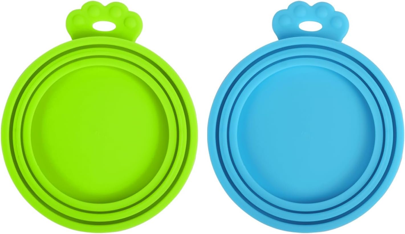 PetBonus 2 Packs Pet Food Can Covers Lids, Universal Size for Dog Cat Food