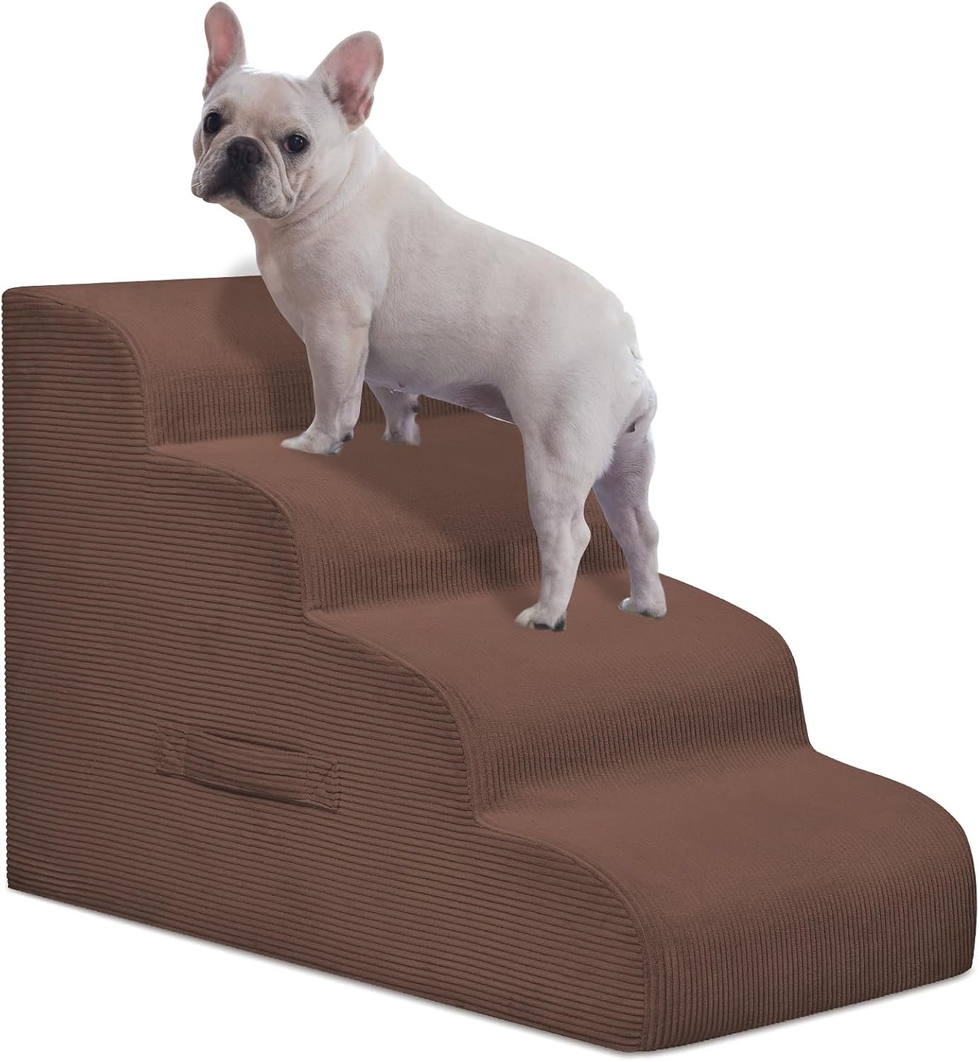 Mesa Lemon 4 Step Dog Stairs Pet Ramp for High Beds, Sofas and Cars