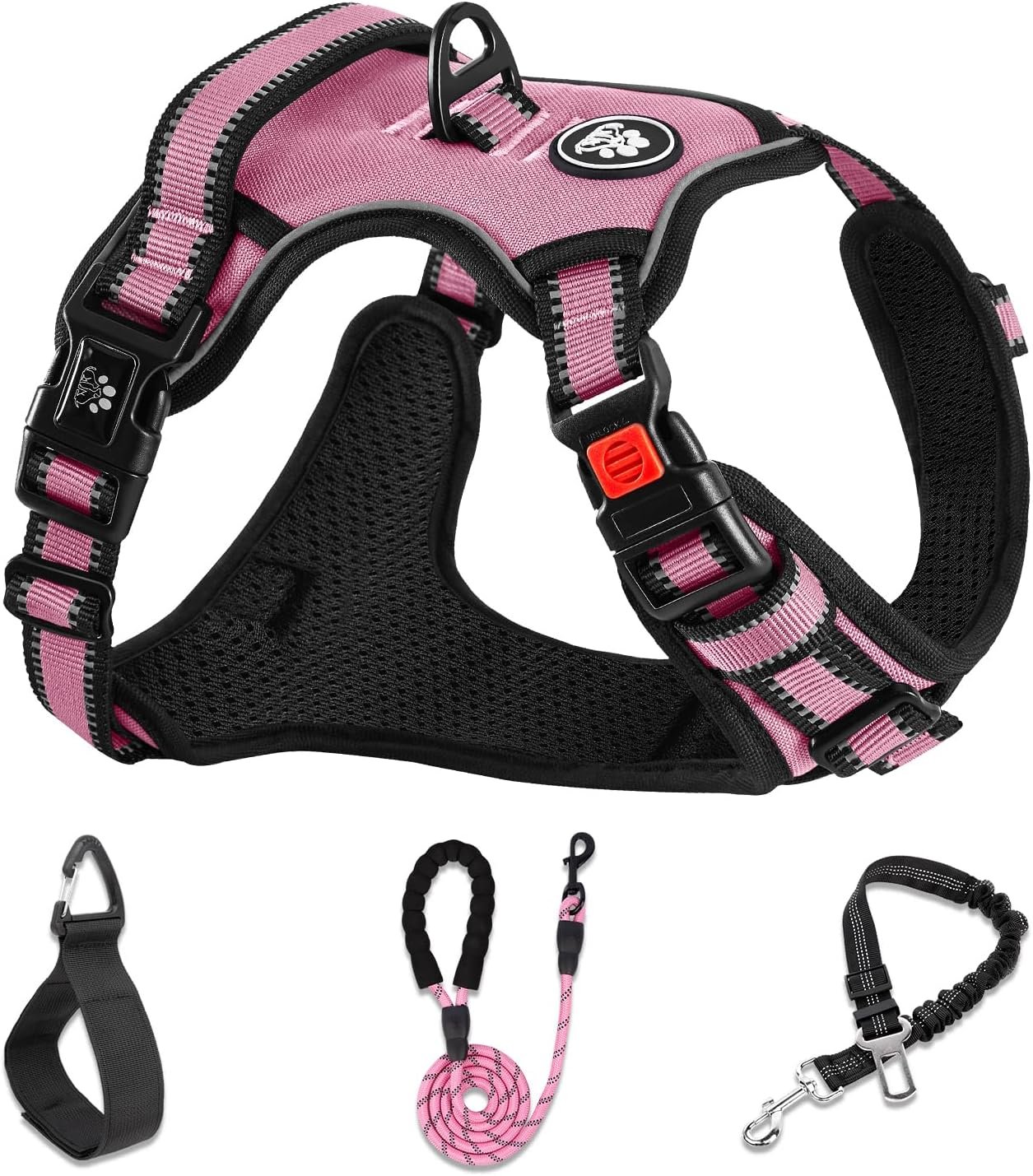 NESTROAD Dog Harness for Medium Sized Dog,No Pull Dog Vest Harness Set