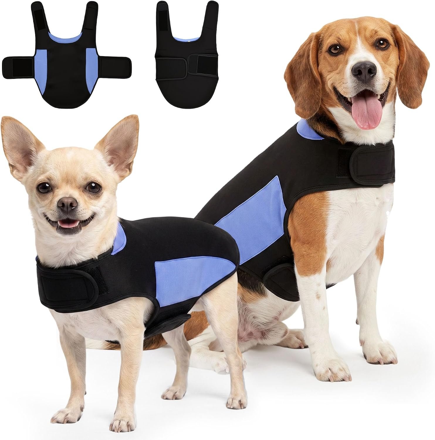 Dog Anxiety Relief Calming Vest Red (S)