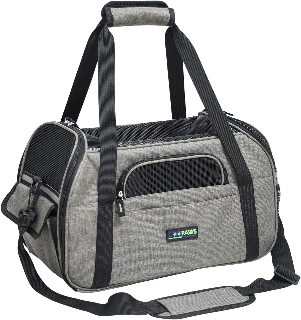 JESPET Soft-Sided Airline-Approved Dog & Cat Carrier Travel Bag