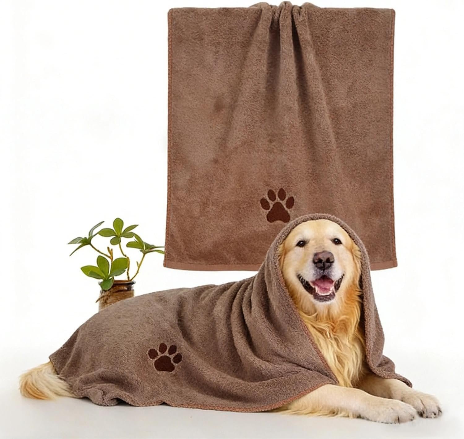 Microfiber Pet Towel, Quick Dry Absorbent Bath Towel for Dogs and Cats