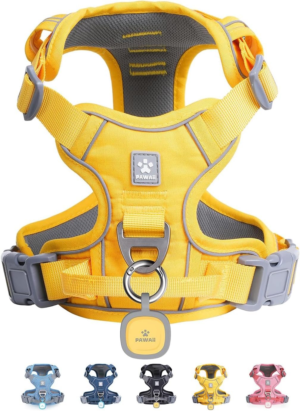 Pawaii No Pull Dog Harness with Pet ID Tag, Reflective Vest