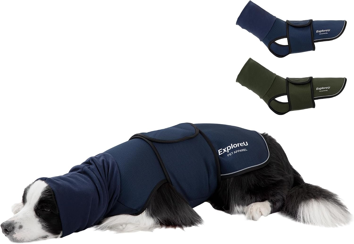 Dog Anxiety Vest–Dog Calming Shirt for Noise,Separation,Blue,L(22-33lbs)