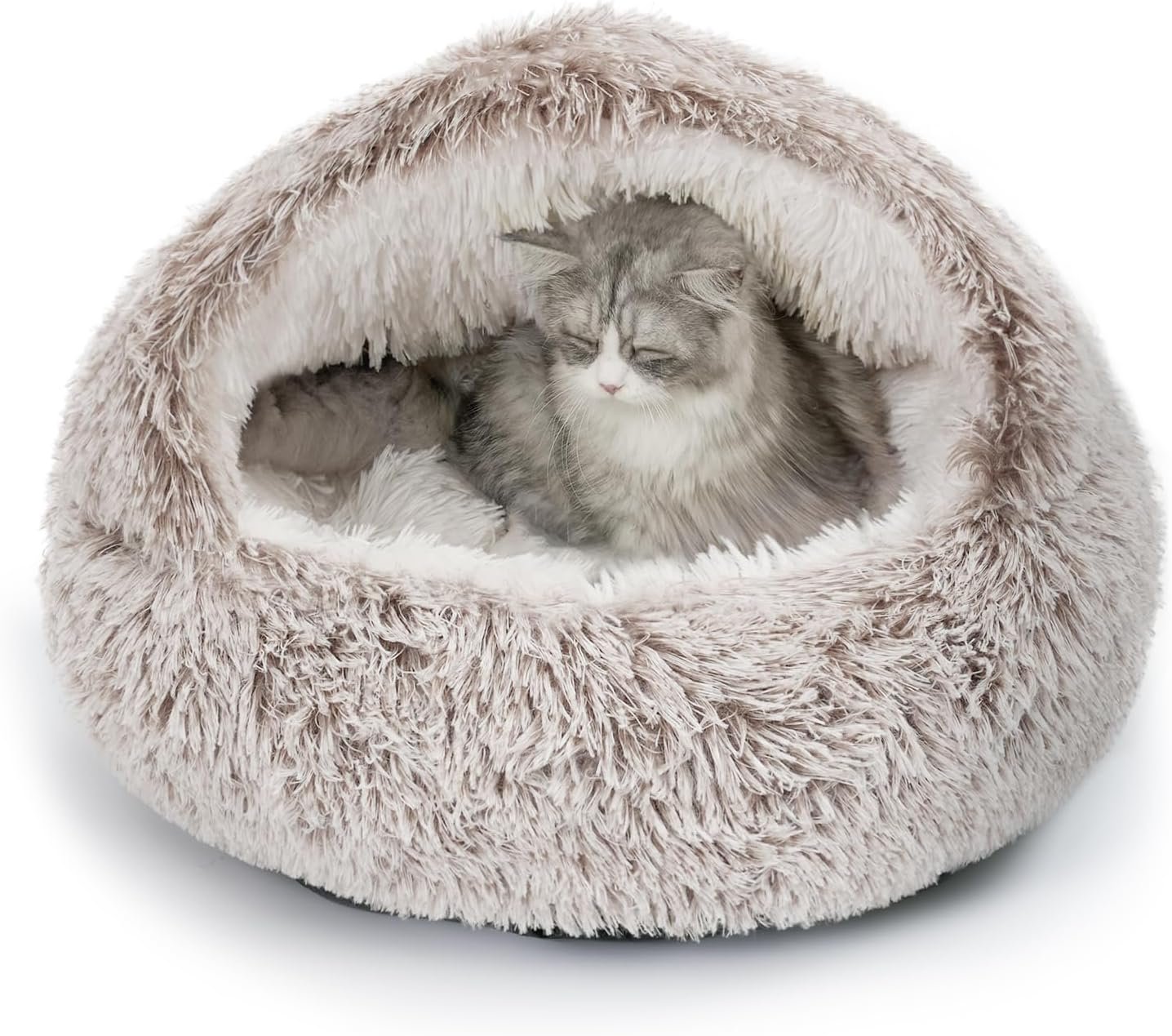 CATISM Cat Bed, Cat Beds for Indoor Cats with Covered Hooded