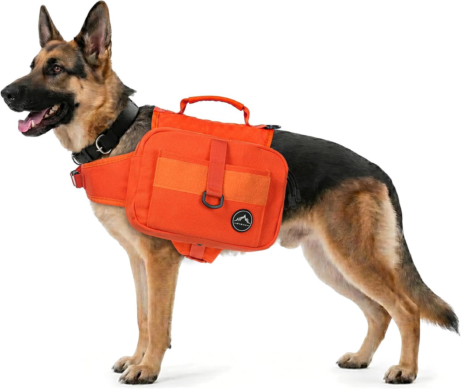 Himal Outdoors Dog Backpack & Saddle Bag, Tactical Hiking Backpack Orange