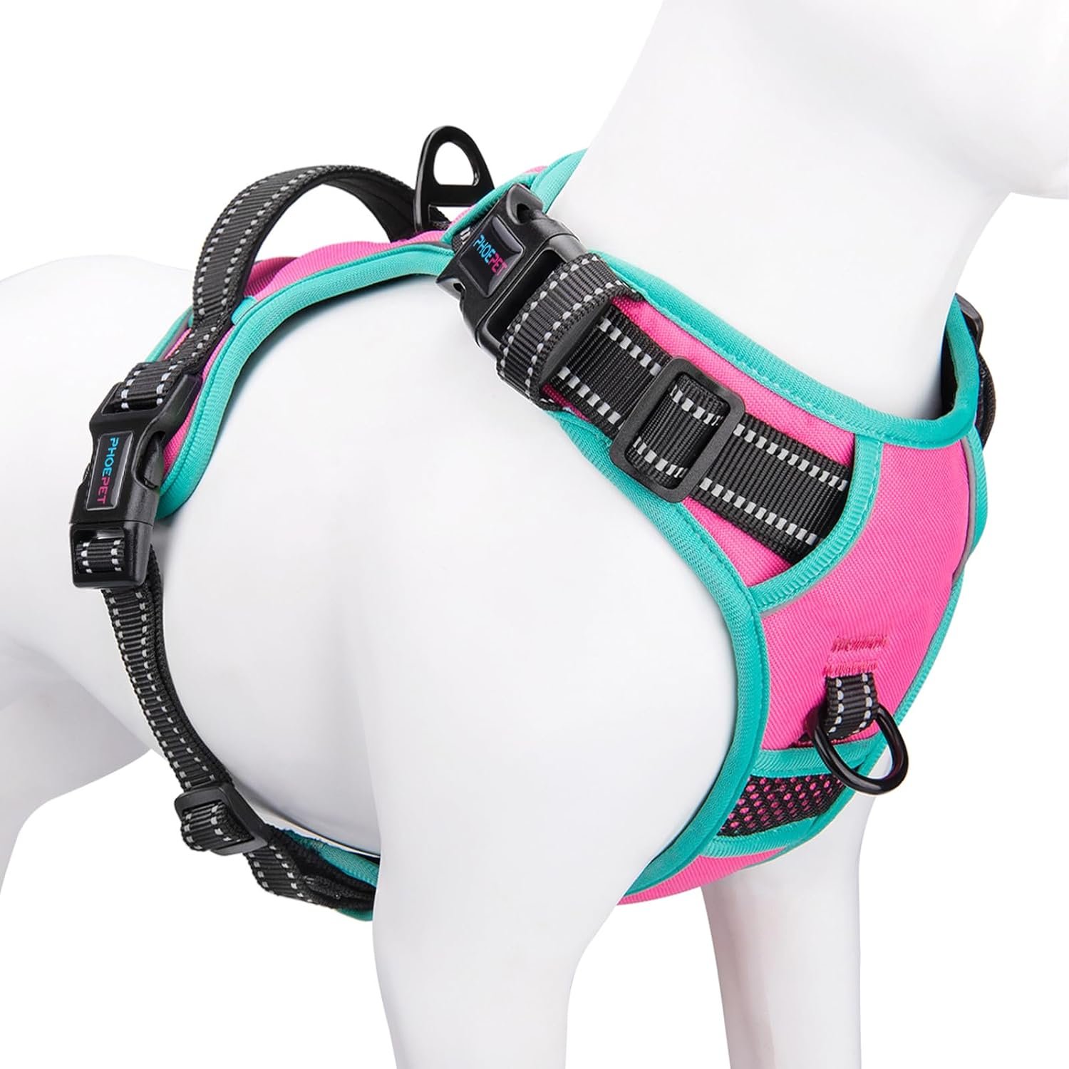 PHOEPET Upgraded No Pull Dog Harness, Reflective Adjustable Vest