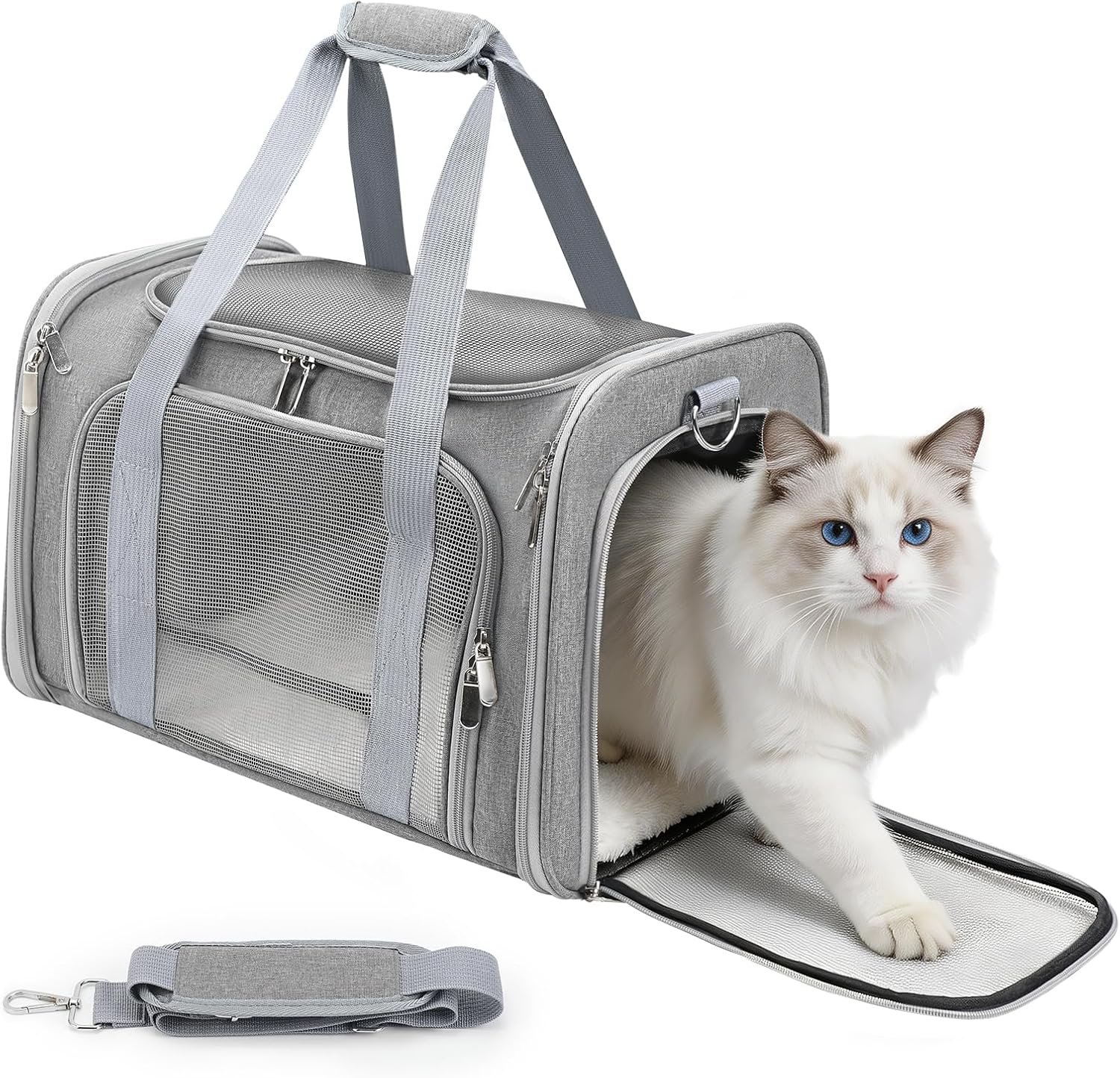 Cat Carrier Soft, Dog Carriers for Small Dog/Large Cat (Up to 16lb)