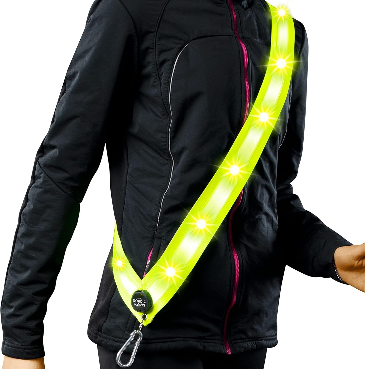 Rechargeable LED Reflective Sash for Night Walking