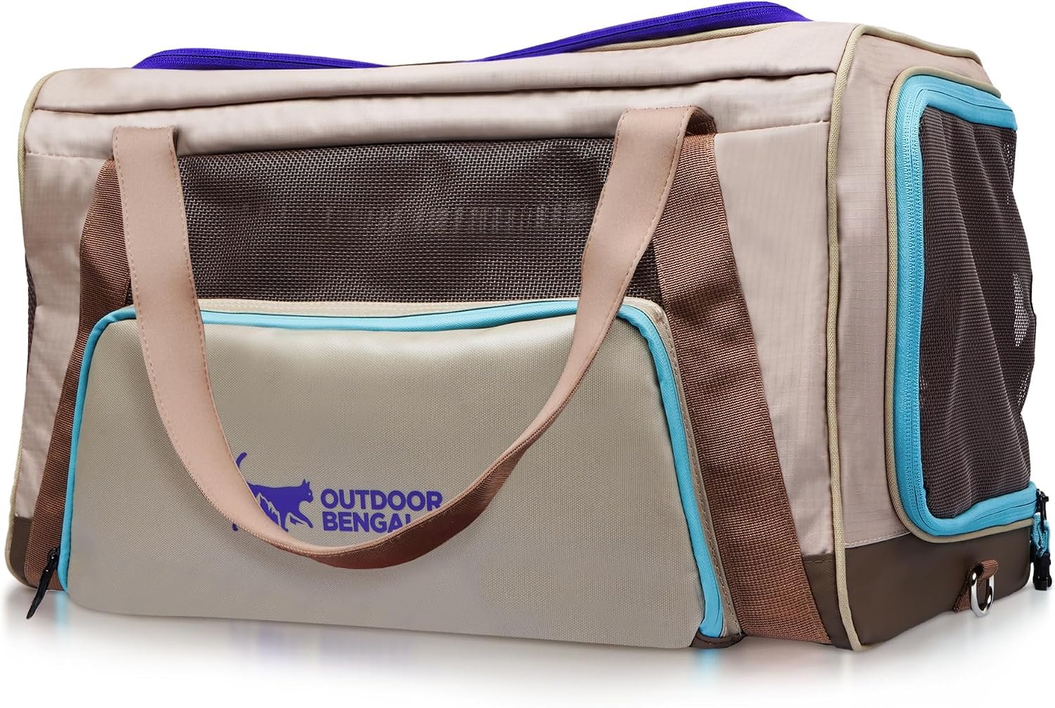 OutdoorBengal Zeppelin™ Airline Approved Cat Carrier Large Soft (Creme)