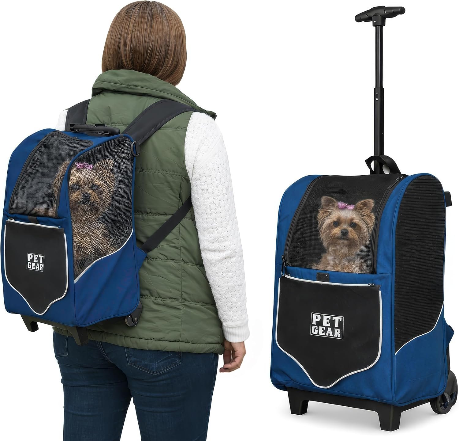 Pet Gear I-GO2 Roller Backpack, Medium Sport, Twilight