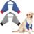 Oudain 2 Pairs Dog Elbow Protector Dog Recovery Sleeve with Elastic Band Soft Padded Adjustable Front Leg Braces for Small Medium Large Doggy, 2 Colors(Medium)