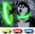 Light up Dog Collar Full Adjustable Dog Collar Safety Glowing(Green, Large)