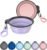 AONKEY 2 Pack Collapsible Dog Bowls with Bottle Carrier(Small 15oz)