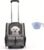 Rolling Pet Carrier Set with Wheels, Gray, & 1 Bowl