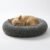 Muddy Mat® Cloud K-9 Dog Beds for Small Dogs & Cats, Soft & Relaxing Round Dog Bed, Chenille Material, Removable Cover, Washable & Dryer Safe – Grey Small(25’x25′)