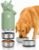 32 oz. Dog Water Bottle, Insulated Dog Travel Water Bottle, Stainless Steel Pet Water Bottle Dispenser Portable Food and Water Bowl for Dogs for Walking Dog Canteen Travel Kit