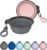 AONKEY 2 Pack Collapsible Dog Bowls with Bottle Carrier(Small 15oz)