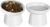 Ceramic Elevated Cat Bowls-Water Bowl, 15° Tilted Design, Anti-Vomiting & Spine Protection, Prevent Whisker Fatigue for Kittens to Adult Cats and Small Dogs (White-15° Cat Bowls-2)