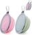SLSON Collapsible Pet Feeder, 2 Pack Dog Bowls with Cover Lids, Portable Foldable Cat Water Dish Bowl for Pets, Small, Fairy Pink and Sprout Green