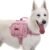 ONETIGRIS Dog Backpack for Medium & Large Dogs, Mammoth Nylon Dog Pack Tactical Backpack Harness with Side Pockets for Hiking Walking Training Running (Pink, Large)