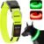 Light Up Dog Collar, Rechargeable USB Collar, Waterproof, Luminous LED Collar, Adjustable, Super Bright, Night Walking for Small Medium Large Dogs, Green, M