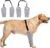 IDOMIK Dog Recovery Suit for Front Legs, Dog Recovery Sleeves,Grey,L