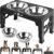 Jovrun Elevated Dog Bowls for Medium Large Size Dogs, Non-Slip Dog Feeder with 2 Stainless Steel Dishes, 5 Heights Adjustable Raised Bowls to 3.15″-8.66″-9.84″-11.02″-12.2″