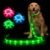 Weesiber Glowing Light Up LED Dog Leash – 4ft USB Rechargeable Flashing Nylon Leash for Small Medium Large Dogs, 3 Flash Modes (Green)