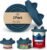 OHMO 3-in-1 Dog Food Can Lids, Cat Food Can Covers, 2pcs, Dark Blue