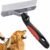 Undercoat Rake for Dogs,Long-haired Pet Grooming Shedding Brush with Handle