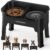 URPOWER Mess Proof Elevated Dog Bowls 4 Height Adjustable Raised Stand