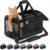 Conlun Cat Carrier Soft-Sided Pets Travel Carriers up to 15 Lbs,Black M