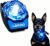 LaRoo Dog Collar Light, 13g Ultra-Light USB Rechargeable LED Dog Lights, IPX6 Waterproof 3 Modes Clip-On Pet Safety Light for Night Walking, Hiking & Camping – Blue