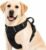 No Pull Dog Harness, Large Black Tactical Vest Harness, Heavy Duty 900D Nylon Reflective Pet Harness with Front & Back Control Handles, Adjustable Padded Vest for Large Dogs German Shepherd