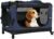 PEGIC 30″ Collapsible Rolling Dog Crate for Medium Dogs