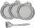 Silicone Cat Dog Food Can Lids, Universal 3-in-1, (3 lids +1 spoon)
