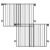 Babelio Baby Gate for Stairs, Kitchen & Doorways, No Bottom Bar| Easy Installation| One-Handed Operation| Auto-Close| Hardware Mount (Drill Needed) Safety Dog Gate (Black – 2 Pcs, 26-43″ W, 28″ H)