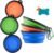 Collapsible Silicone Dog Bowls, 3-Pack Travel Pet Food Water Bowls