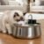 PawsPik Stainless Steel Battery-Operated Dog & Cat Water Fountain, 4-L