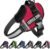 JSXD Dog Harness,No-Pull Service Dog Harness with Handle Adjustable Outdoor Pet Dog Vest 3M Reflective Nylon Material Vest for Breeds,Easy Control for Small Medium Large Dogs