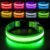 PcEoTllar Light up Dog Collar, Safe for Night Walking, Adjustable, Green, M