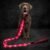 Light Up Dog Leash, 5 Ft LED Dog Lead Glowing Pet Leash with Soft Padded Handle, Safety Dog Lights for Night Walking (Pink)