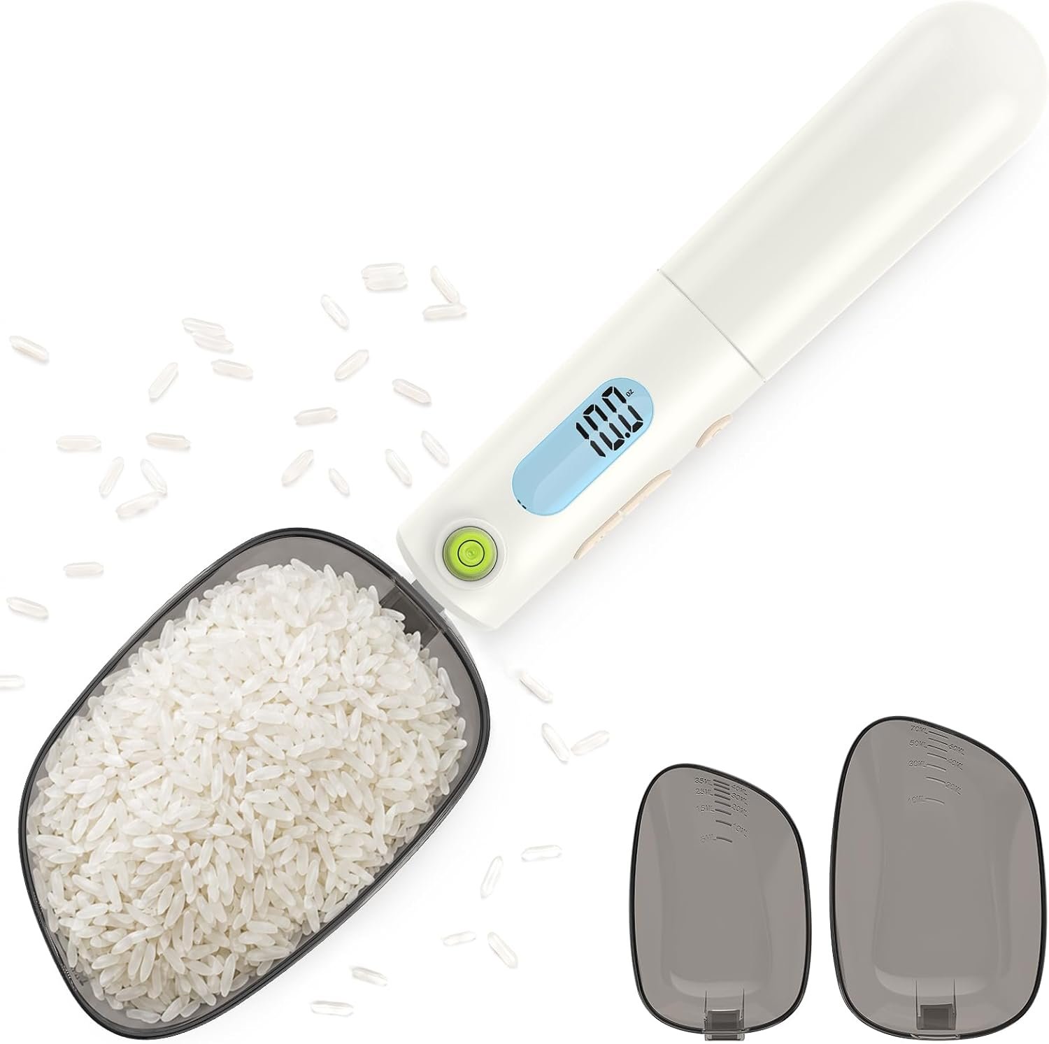 Digital Measuring Spoon Scale Rechargeable, 0.1g High Precision Gram Spoon