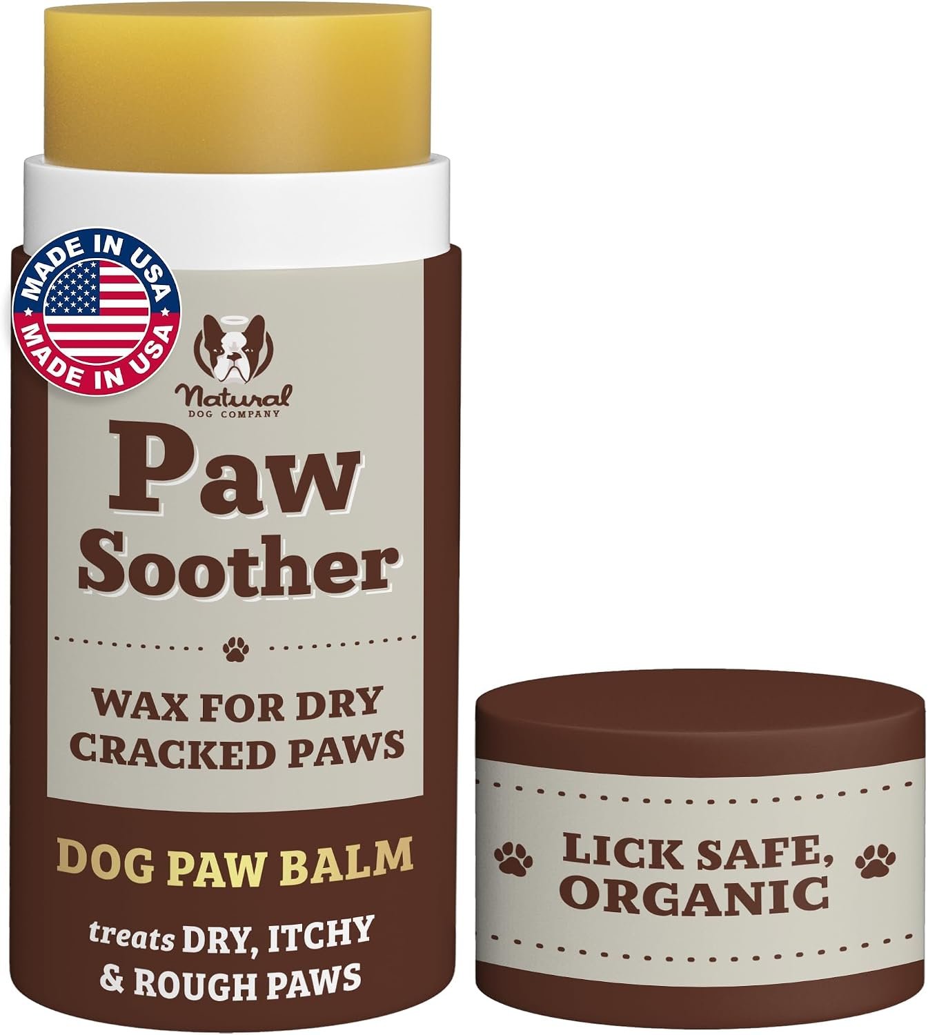 Natural Dog Company Paw Soother Dog Paw Balm, 2 oz Stick