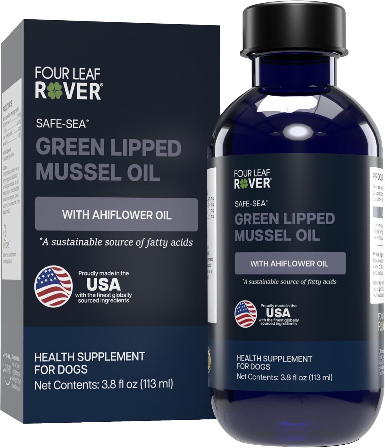 FOUR LEAF ROVER Safe-Sea – Green Lipped Mussels for Dogs, ETA, Astaxanthin