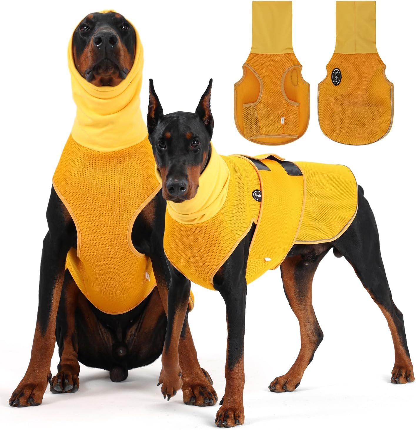 Dog Anxiety Vest with Hood, Soft Thunder Jacket for Fireworks, Vet Visits & Separation Anxiety – No Medication or Training