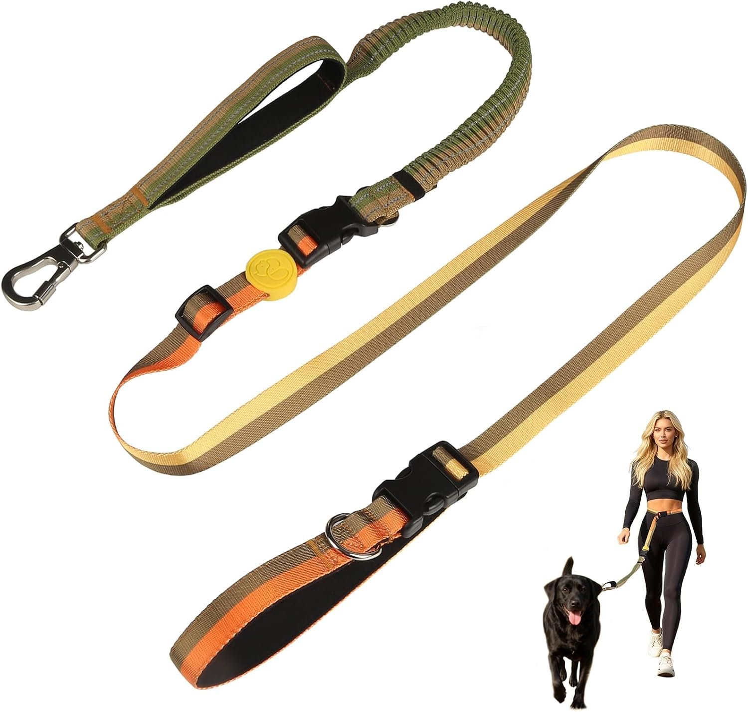 EVERKING Hands-Free Dog Leash with Waist Belt for Running & Walking