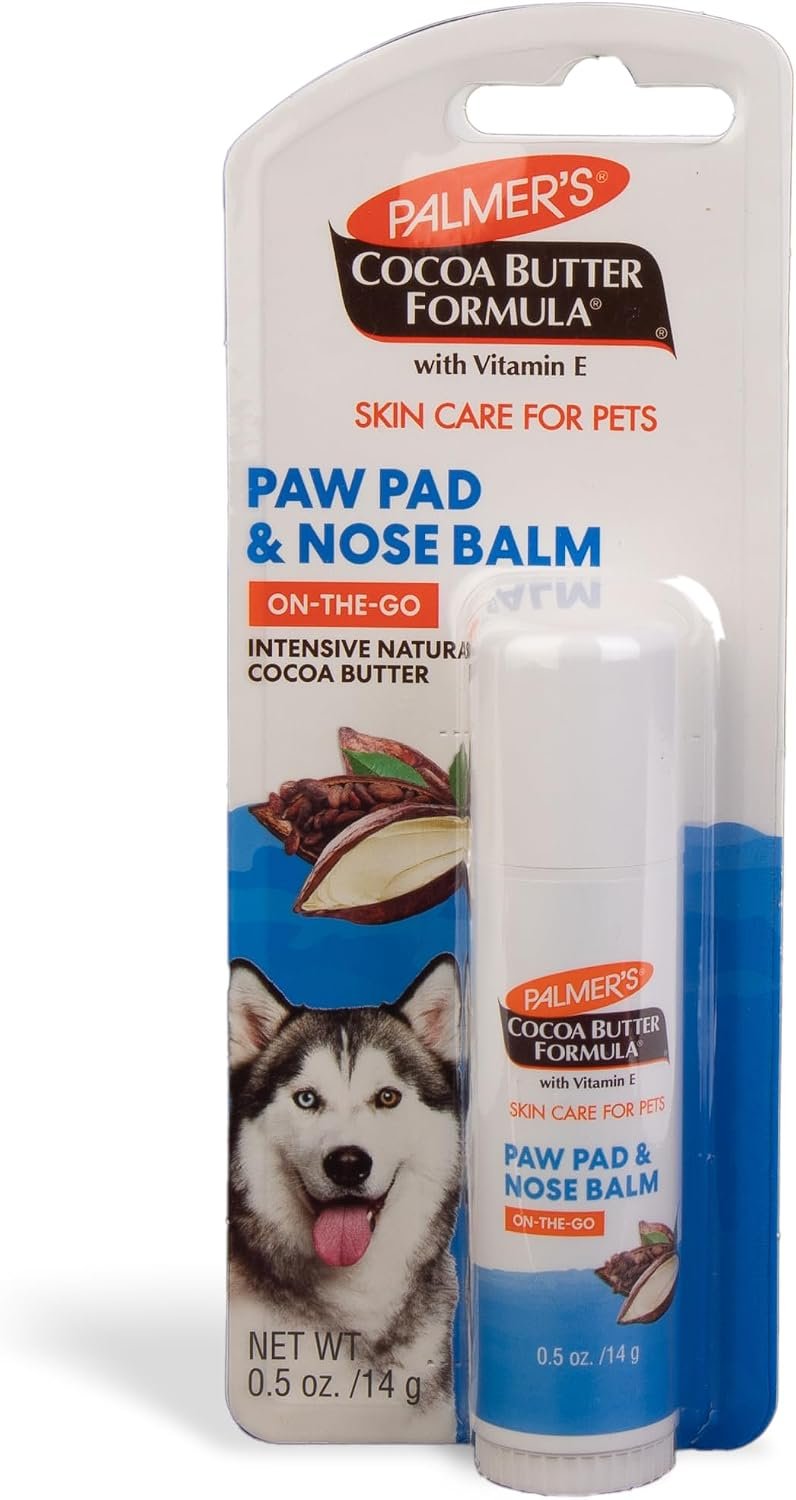 Palmers for Pets Cocoa Butter Paw Pad and Nose Balm, Fragrance-Free, 0.5 Oz